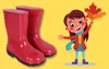 Rote Gummistiefel Regenschuhe Regenstiefel für Kinder Produktbild-Vorschau 2
