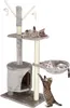 Springos® Kratzbaum Aussichtsplattform Spielmäuschen Produktbild-Vorschau 1