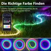 5m Neon Lichtband RGBIC WIFI LED Streifen Musik Sync für Produktbild-Vorschau 4
