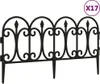 A black garden border fence is shown against a white background. Produktbild-Vorschau
