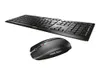A black wireless keyboard and mouse set is shown against a white background. Produktbild-Vorschau
