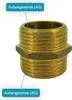 Doppelnippel Messing CW617N Außengewinde Fittings AG auf AG Produktbild-Vorschau 3