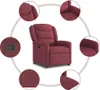 vidaXL Relaxsessel Weinrot Stoff Produktbild-Vorschau 7