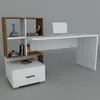 Schreibtisch Weiß - Walnuss Bloom "" Produktbild-Vorschau 6