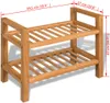 Stojak Na Buty Z 2 Półkami, 49,5X27X40 Cm, Lite Drewno Podgląd zdjęcia produktu 8