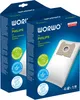 Two blue boxes of vacuum cleaner bags are shown side-by-side against a white background. Anteprima dell’immagine prodotto