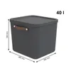 Rotho 2er-Set Aufbewahrungsbox 40L Maloja - Kunststoffbox Produktbild-Vorschau 3