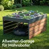 CASABEL Mähroboter Garage aus verzinktem Stahl in Schwarz Produktbild-Vorschau 2
