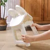 Klapphocker, leicht, tragbar, Cartoon-weiße Stufe mit Produktbild-Vorschau 4