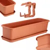 KADAX Skrzynka Balkonowa Doniczka 60cm z Uchwytami Podgląd zdjęcia produktu 11