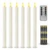 LED Stabkerzen mit Fernbedienung, Flammenlose Tafelkerzen Produktbild-Vorschau 1