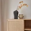 sweeek - Highboard mit Rattan-Geflecht und Holzdekor 1 Tür, Produktbild-Vorschau 3