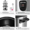 Collage of images showing features of a rice cooker. Náhled obrázku produktu