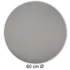 Kissenbezug rund 60 cm silber Leinenoptik Kissenhülle Produktbild-Vorschau 4