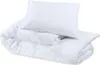 vidaXL Bettwäsche-Set Weiß 260x240 cm Leichte Mikrofaser Produktbild-Vorschau 6