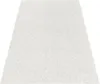A plain white rug shown from a slightly elevated angle. Produktbild-Vorschau