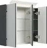 Badezimmer Spiegelschrank 3-türig LED-Lampe 70 cm Grafit Produktbild-Vorschau 3