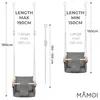 MAMOI detská hojdačka s bezpečnostným pásom, výškovo Náhľad obrázku produktu 3