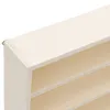A close-up view of a wooden display shelf with multiple compartments. Podgląd zdjęcia produktu