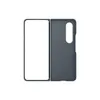 A dark gray phone case for a foldable phone is shown laid out flat against a white background. The case is split into two sections, representing the two halves of the foldable phone. Náhled obrázku produktu