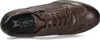 A top-down view of a brown leather sneaker. Podgląd zdjęcia produktu