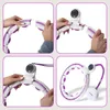 Hhm17 Hula Hop Bianco/Viola Con Magneti E Pesi + Contatore Anteprima dell’immagine prodotto 13