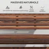 Gartenbank für 2 Personen, rustikales Design, klappbar, Produktbild-Vorschau 5