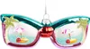 BRUBAKER Sonnenbrille Urlaub Blau & Pink mit Insel Palmen Produktbild-Vorschau 1