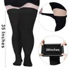 Dicke Overknee-Socken für Damen – Schwarz Produktbild-Vorschau 4
