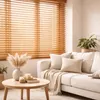 Naturholz Holzjalousie 100x140 cm Jalousie aus Holz 25 mm Produktbild-Vorschau 5