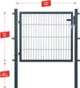 Arvotec Gartentor BxH 120x80 cm mit Schließzylinder und Produktbild-Vorschau 2