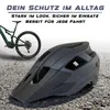 Fahrradhelm mit USB-C Rücklicht & Visier YB90 MTB City Helm Produktbild-Vorschau 5