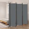A room with a bed and a room divider. Voir les images du produit