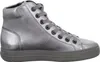 A single silver high-top sneaker is shown against a white background. Anteprima dell’immagine prodotto