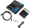 5kanálový audio mixér DJ Audio Mixer USB Live Studio Audio Náhled obrázku produktu 1