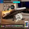 Fortuna Lai čalúnená posteľ 140x200cm s 2 USB, posteľ s Náhľad obrázku produktu 7