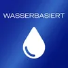 A blue background with the text "WASSERBASIERT" and a white water drop icon. Náhľad obrázku produktu