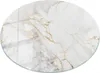 A round glass tabletop with a marble pattern and gold veins. Podgląd zdjęcia produktu