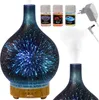 A product shot of an aroma diffuser with three small bottles of essential oils and a power adapter. Produktbild-Vorschau