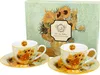 Set de 2 tasses à espresso Van Gogh Sunflowers 90 ml Voir les images du produit 1