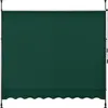 A dark green awning is shown against a white background, supported by a gray metal frame. Anteprima dell’immagine prodotto