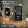 ML-Design Vitrinenschrank Schwarz, Vitrine mit 2 Produktbild-Vorschau 2