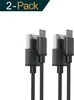2x 1m Micro USB Kabel Schwarz Nylon Ladekabel Datenkabel Produktbild-Vorschau 1