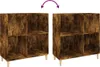 vidaXL Skříňka na talíře Smoked Oak 84,5x38x89 cm výrobek Náhled obrázku produktu 7