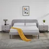 Polsterbett ‘Porvoo’ Kiefernholz Textil 140 x 200 cm Grau Produktbild-Vorschau 2
