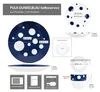 18tlg Kaffeeservice Pula blau Punkte Porzellan 6 Pers. Produktbild-Vorschau 7
