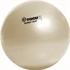 A beige exercise ball with brand and product name printed on it. Podgląd zdjęcia produktu
