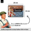LANOLU Retro Blechschild Ruhestand, Geschenk zum Produktbild-Vorschau 3