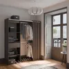 Armoire Chicago - 50 x 114 x 192 cm - Noir/chêne Voir les images du produit 3