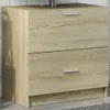 vidaXL Spodní skříňka pod umyvadlo Sonoma dub 59x37x59 cm Náhled obrázku produktu 2